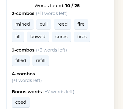 Player making guesses to find all hidden words